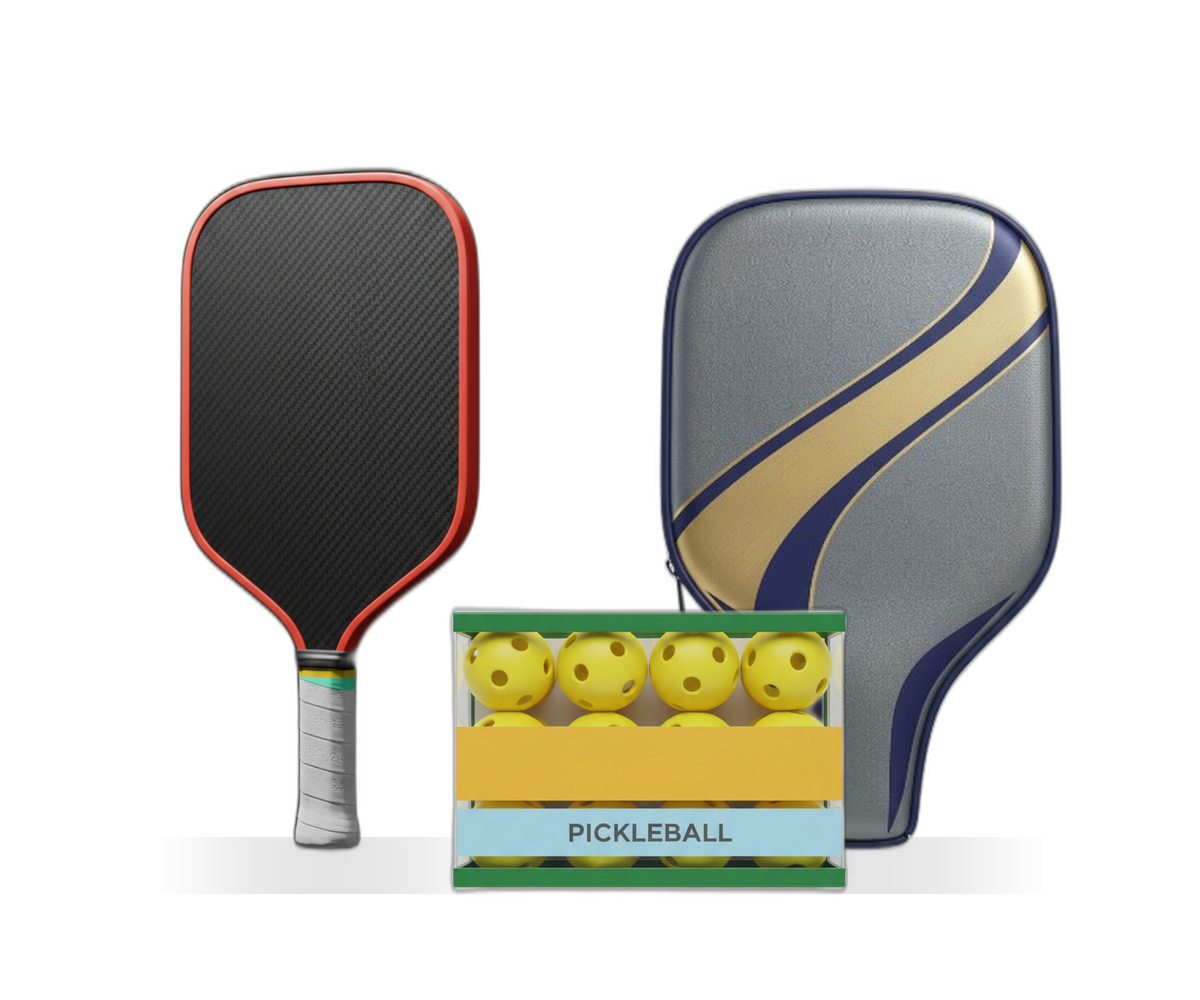 Pickleball Pro Set – Schläger, Hülle, Bälle & Tasche